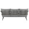 Manhattan Comfort Riviera Rope Wicker 4-Piece 5 Seater Patio Conversation Set with Cushions in Grey OD-CV015-GY - alternate 5